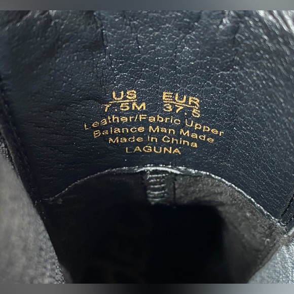 Sam Edelman LAGUNA CHELSEA lug leather BOOT womens 7.5 red GUC - Picture 9 of 10